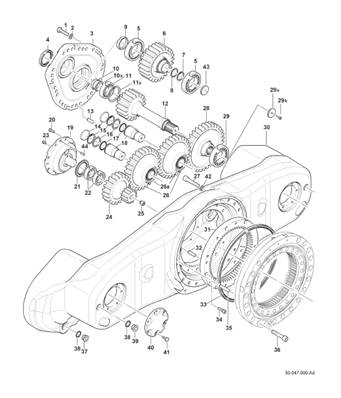 Bogie anti-cabrage, assemblage 9991289