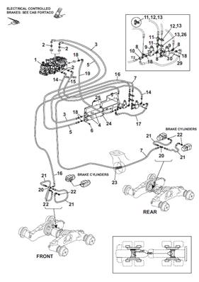 Freins de service, conduites hydrauliques 9992446