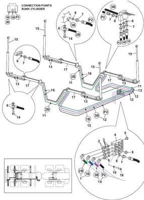 Berces hydrauliques, montage 9992657