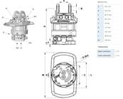 Rotator INDEXATOR GV12-2 LS M16 Ø173mm sans restricteurs pour chapes de 80mm