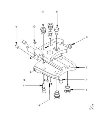 Support de guide pour F12/30 #20 pour guide de 60 à 75 cm, avec traitement LM554