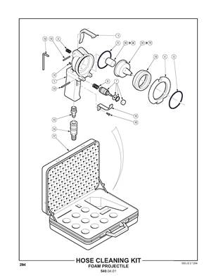 Kit de nettoyage de flexibles, projectiles en mousse 5400401