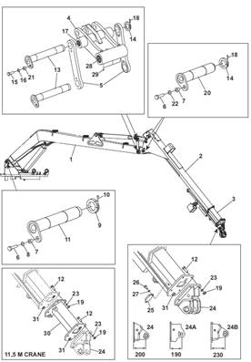 Grue 260 11m, assemblage 7033655