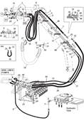 Tte d'abattage, conduites hydrauliques 9991054S2