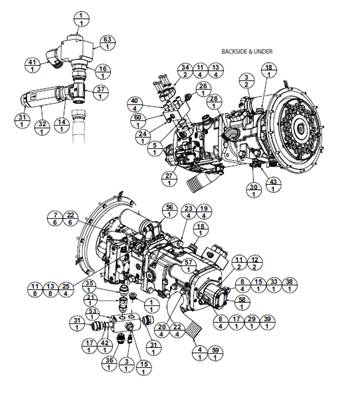 Support pompe de transmission, montage 9991296S2