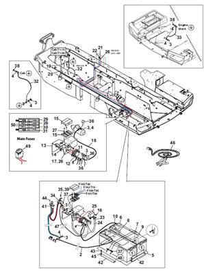 Batterie 24V, montage 9991337