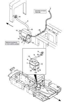 Circuit de lave-glace, assemblage 9991366