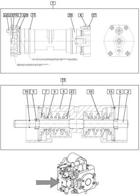 Pompe de transmission, pilotage 9991710