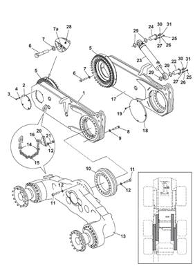 Bogie pendulaire avant 9991873