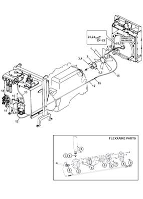 Hélice ventilateur reversible, montage 9992166