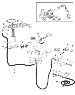 Réservoir hydraulique, pompe de remplissage 9992235