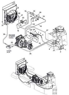 Refroidissement hydraulique, conduites hydrauliques 9992370