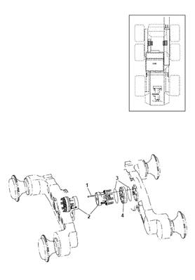 Moteur d'avancement avant MSE08, montage 9992704