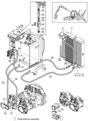 Refroidissement hydraulique, conduites hydrauliques 9992732