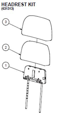 Siège 3000 HIGHT END, assemblage 9992858