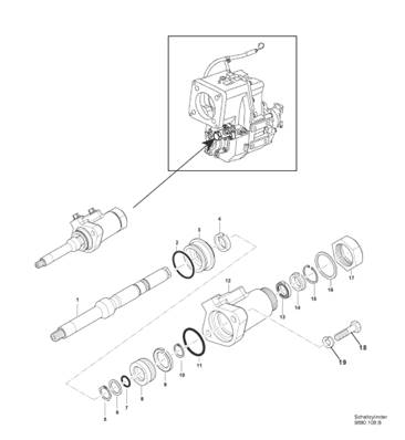 Sélecteur vitesse boîte de transmission, assemblage 99929195