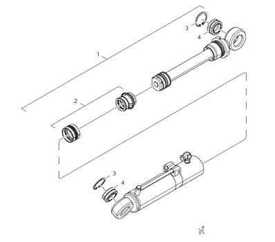 Vérin de tilt et kit d'accumulation LM013099