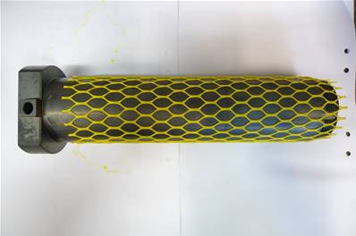 Axe Ø60 L=248mm de couteau inférieur avec système 4 points de mesure 6000 Log Ma