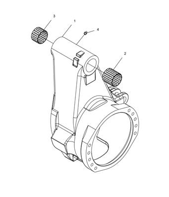 Left feed roller arm LM043023