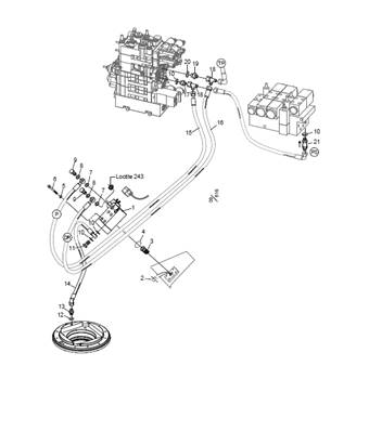 Système de lubrification de chaîne pour unité de scie 411XL LM047084