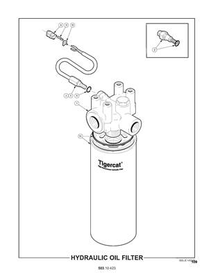 Filtre à huile hydraulique 50310423