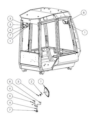 Rétroviseur, assemblage 9991380