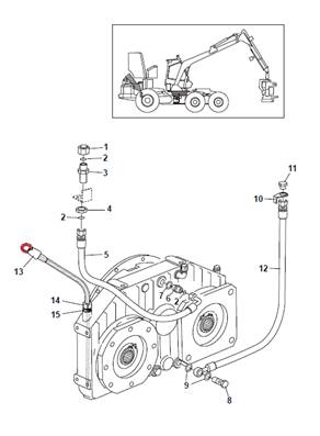 Boite de répartition, conduites hydrauliques 9991703