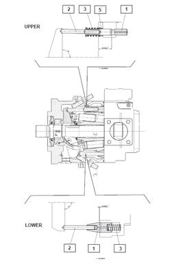 Pompe hydraulique tête abattage, valve de commande 9992085