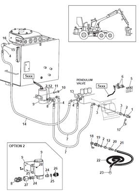 Réservoir hydraulique, pompe de remplissage 9992305