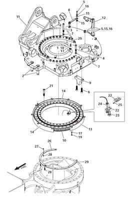 Rotation tourelle, assemblage 9992898