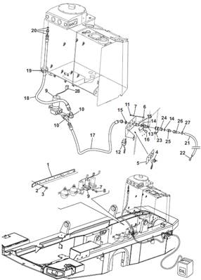 Pompe remplissage hydraulique, montage 99929205