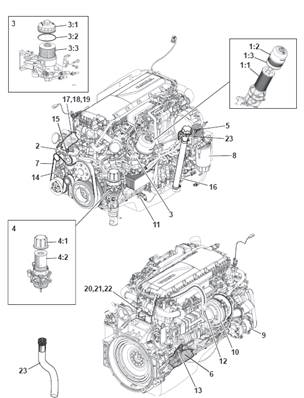 Moteur thermique, assemblage 99929343