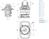Rotator INDEXATOR GV12-2 A M16 Ø173mm pour chapes de 80mm