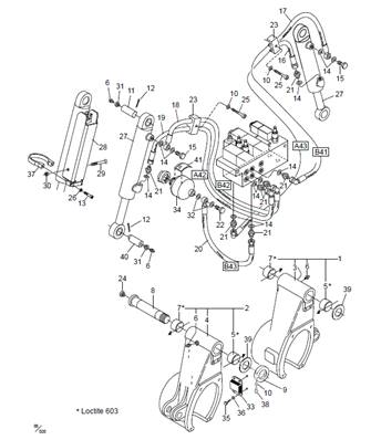 Bras de rouleaux pour moteur MS11 LM006160VS2