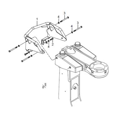 Arceau de protection des réservoirs du marquage couleur LM039191