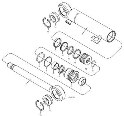 Vérin de kit d'accumulation LM999112