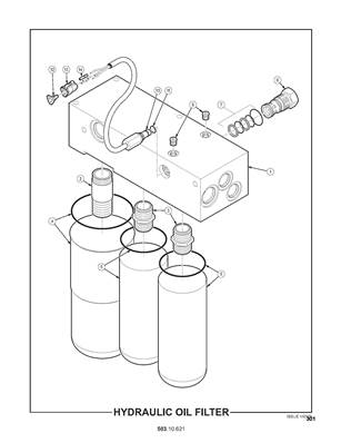Filtre à huile hydraulique 50310621