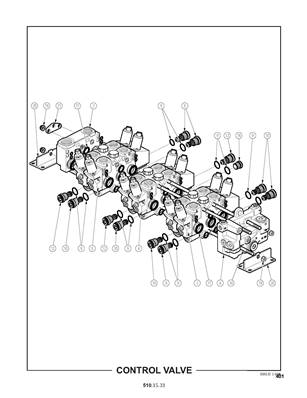 Distributeur hydraulique de pince, lame et double arche 5101531