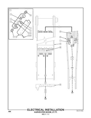 Installation électrique, Bras 8m avec tête d'abattage 60331101