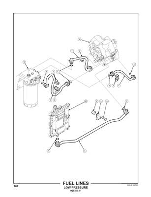 Conduites de carburant, basse pression 9050342