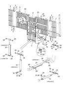 Grille amovible hydraulique et mcanique, montage 9991508S2