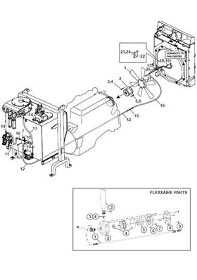 Hélice ventilateur reversible, montage 9991810