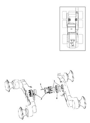 Moteur d'avancement avant MSE08, montage 9992042