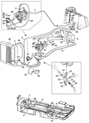 Bogie, conduites hydrauliques 9992518