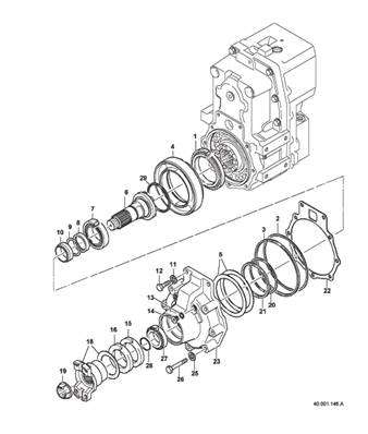 Boîte de transmission, assemblage 99929198