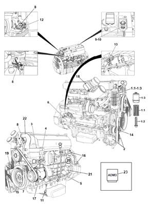 Moteur thermique, assemblage 99929308