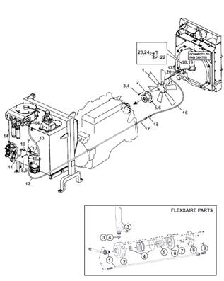 Hélice ventilateur reversible, montage 9992956