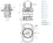 Rotator INDEXATOR GV12-2S A M16 Ø173mm pour chapes de 100mm