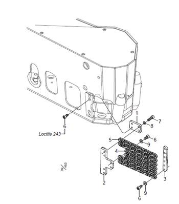 Chaînes pour éviter projections de copeaux LM017384