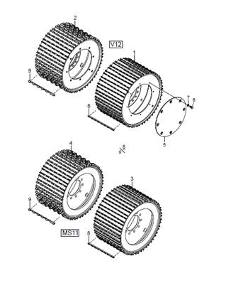 Rouleau pour moteur MS11 LM033714